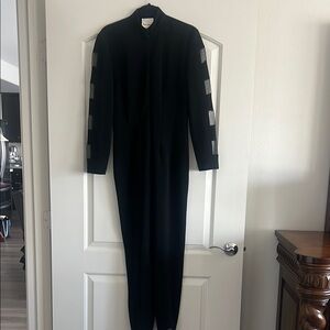 Joseph Ribkoff Black Jumpsuit with Silver Accents